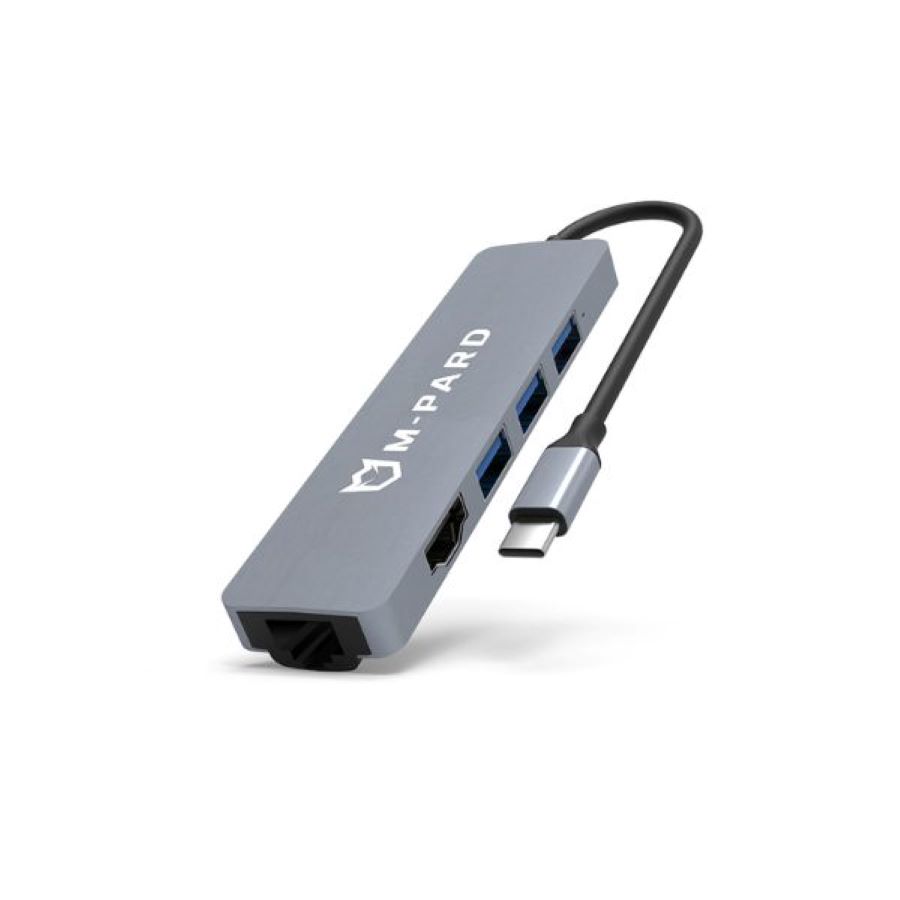 Bộ chia Type-C sang USB 3.0, HDMI, RJ45 M-PARD MD084