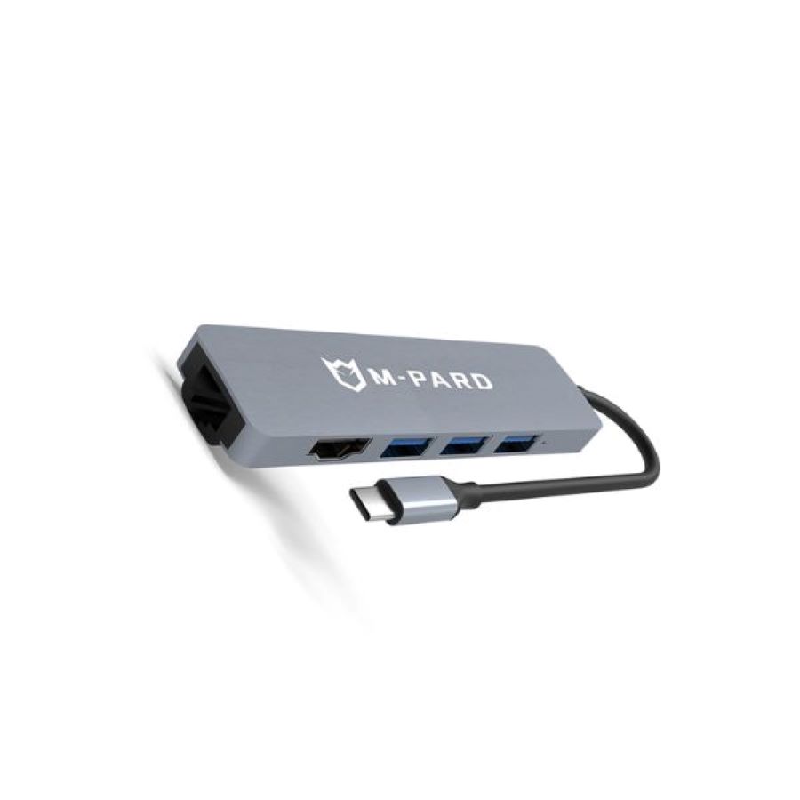 Bộ chia Type-C sang USB 3.0, HDMI, RJ45 M-PARD MD084