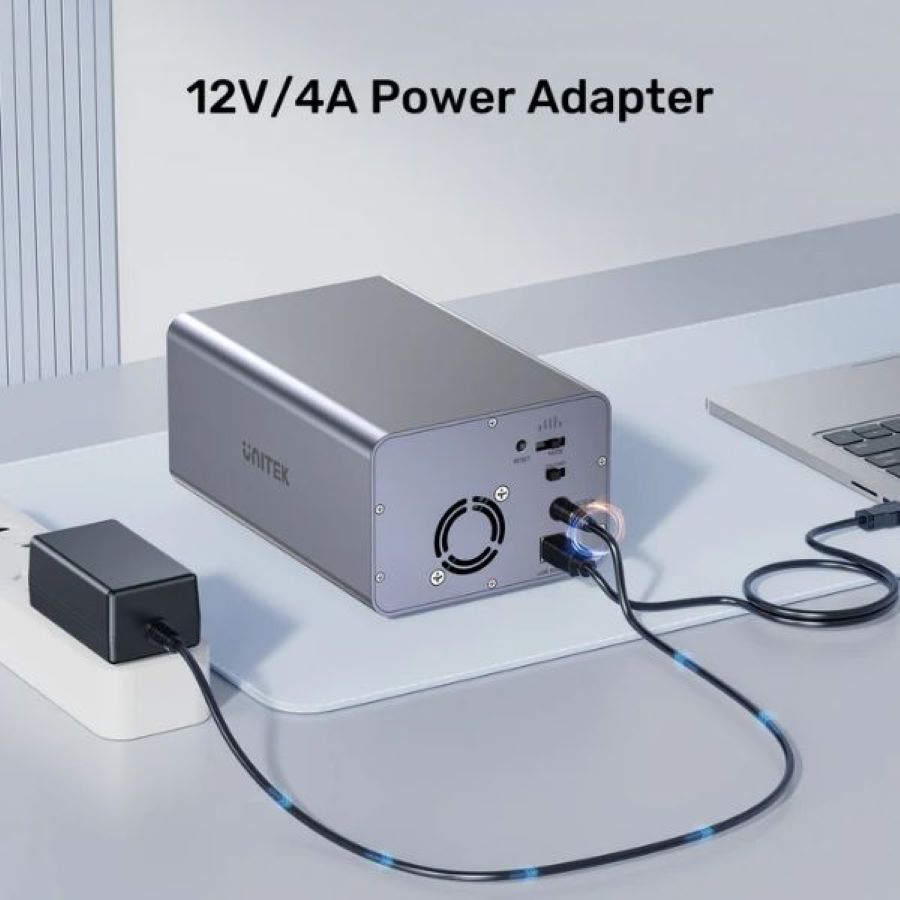 Box đựng Ổ cứng gắn ngoài Type-C RAID 2 Bay Unitek S1308C01-EU