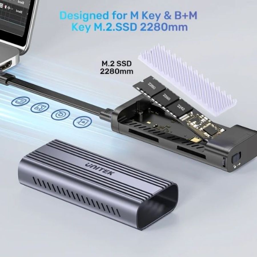 Box ổ cứng SSD Solidforce Reefer Pro M.2 PCIE Unitek S1226A