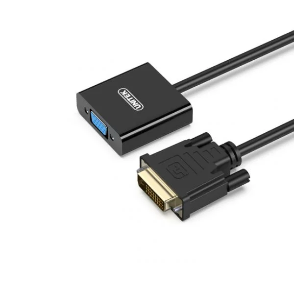 Cáp chuyển DVI sang VGA dài 15cm UNITEK Y-VG05001B