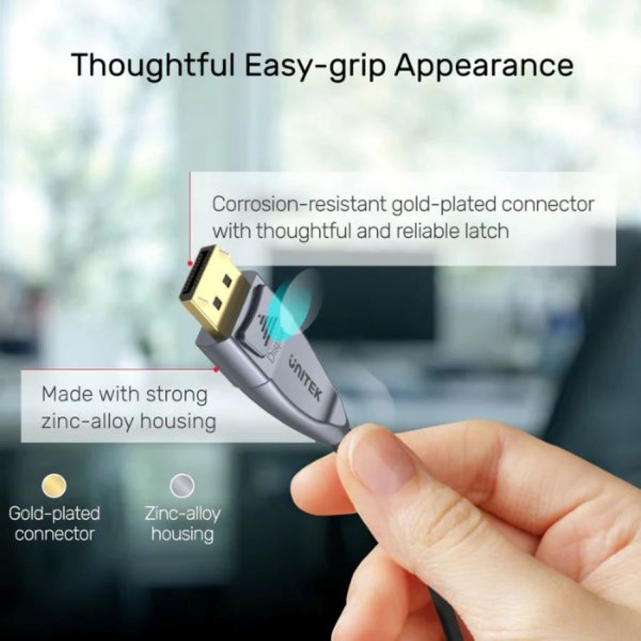 Cáp Displayport 1.4  Active Optical UNITEK C1616GY