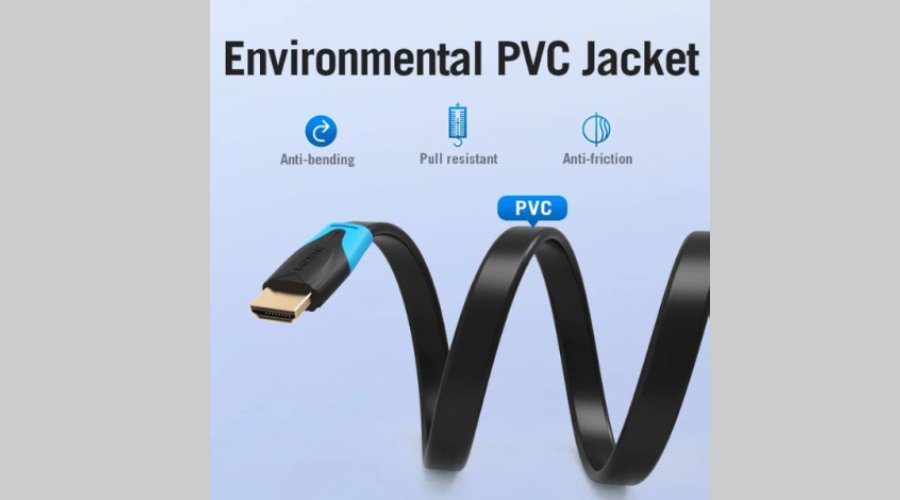 Cáp HDMI VENTION giúp tiết kiệm diện tích và dễ dàng bố trí