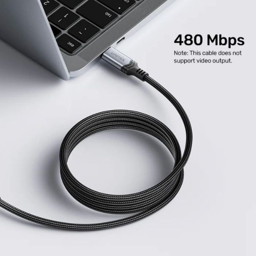 Cáp sạc USB-C Power Delivery 3.1 UNITEK C14110GY-2M