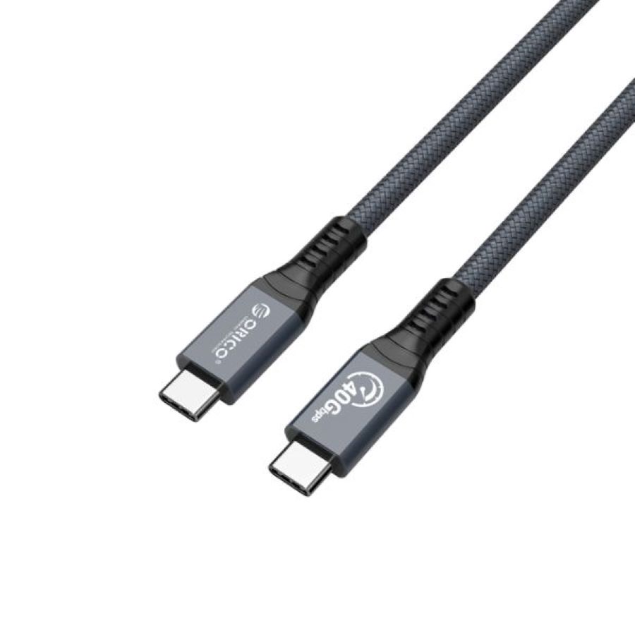 Cáp ThunderBolt 4 8K Type-C dài 0.8m ORICO TBZ4-08-GY-BP