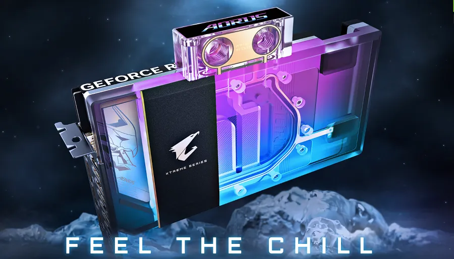 Card Màn Hình Gigabyte AORUS GeForce RTX 5080 XTREME WATERFORCE WB 16G 