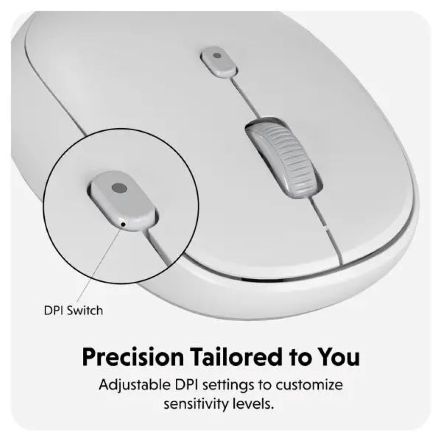 Chuột Bluetooth 5.0 HYPER HYPERSPACE HS2100GL White