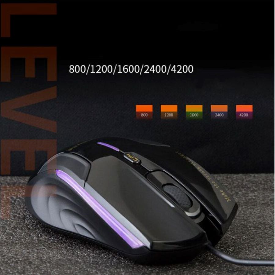 Chuột Gaming có dây NEWMEN N5000S Black Silent Switch