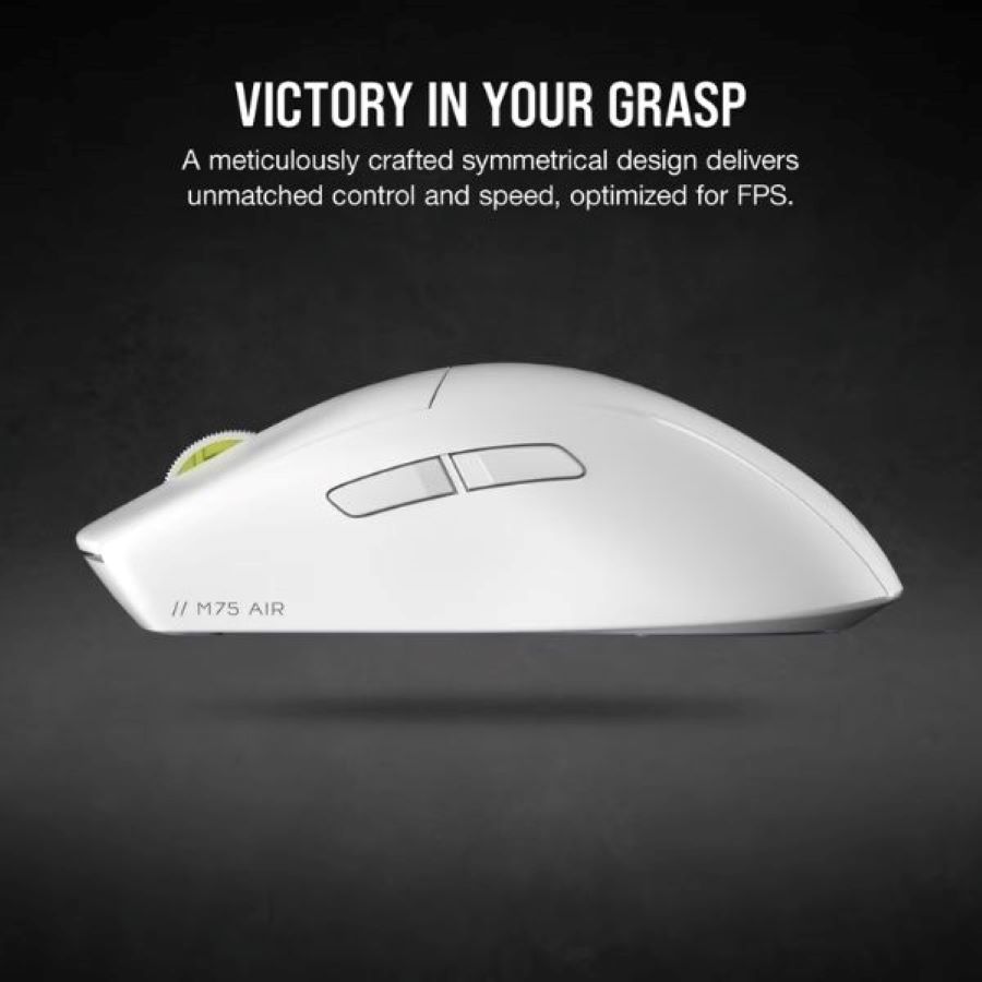 Chuột gaming không dây Corsair M75 Air White CH-931D101-AP