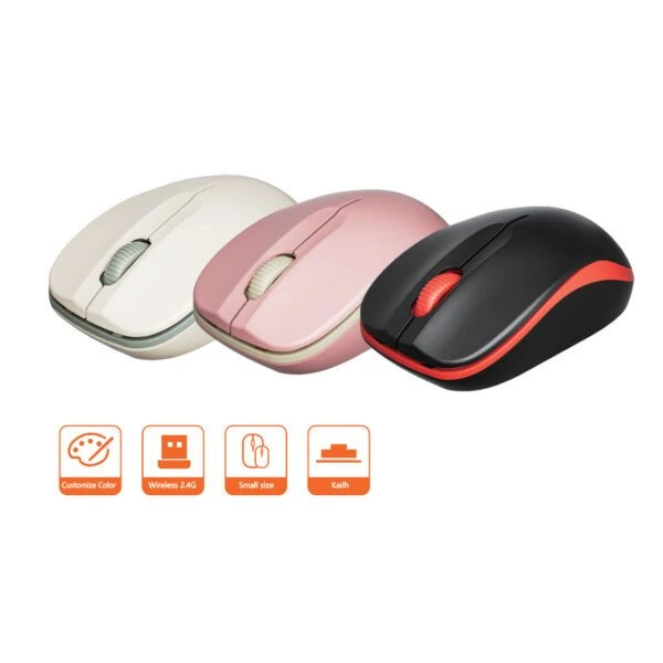 Chuột văn phòng không dây 2.4GHz Newmen F116 màu Đen
