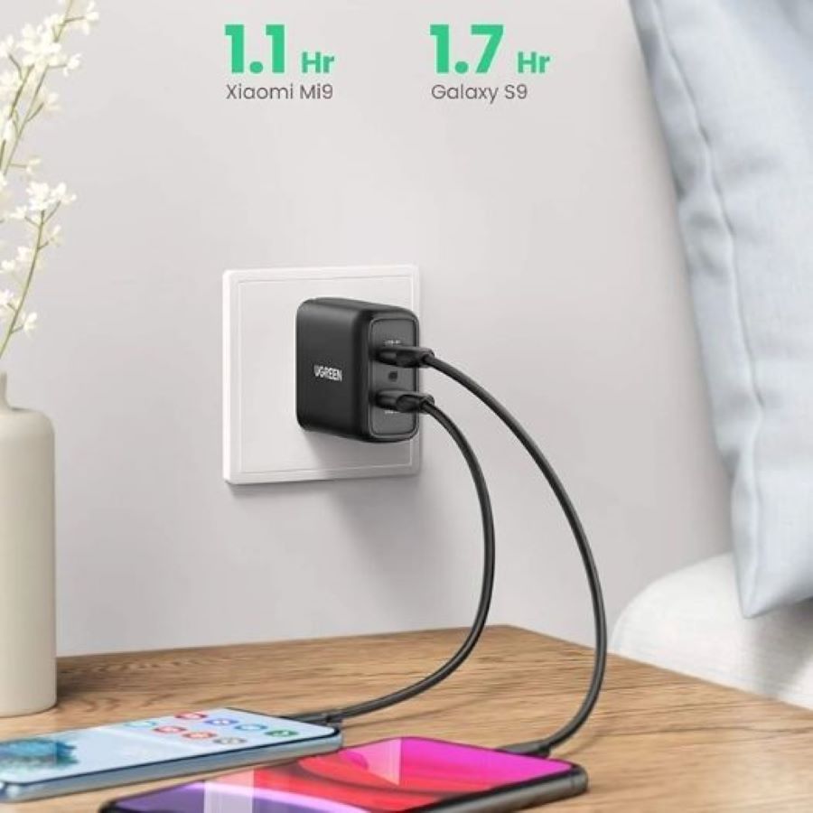 Củ Sạc Nhanh 36W 2 cổng USB Type-A QC 3.0 Ugreen 70151