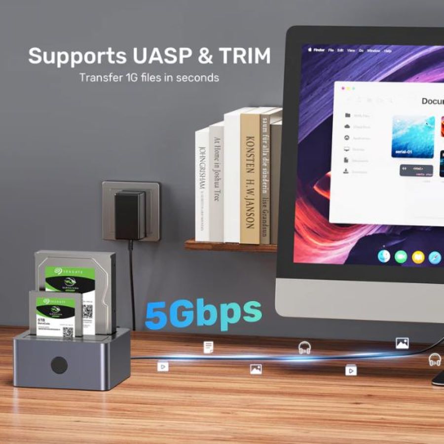 Docking 2 Bay 2.5",3.5" SATA3 5Gbps UNITEK Y-3026GY01-EU