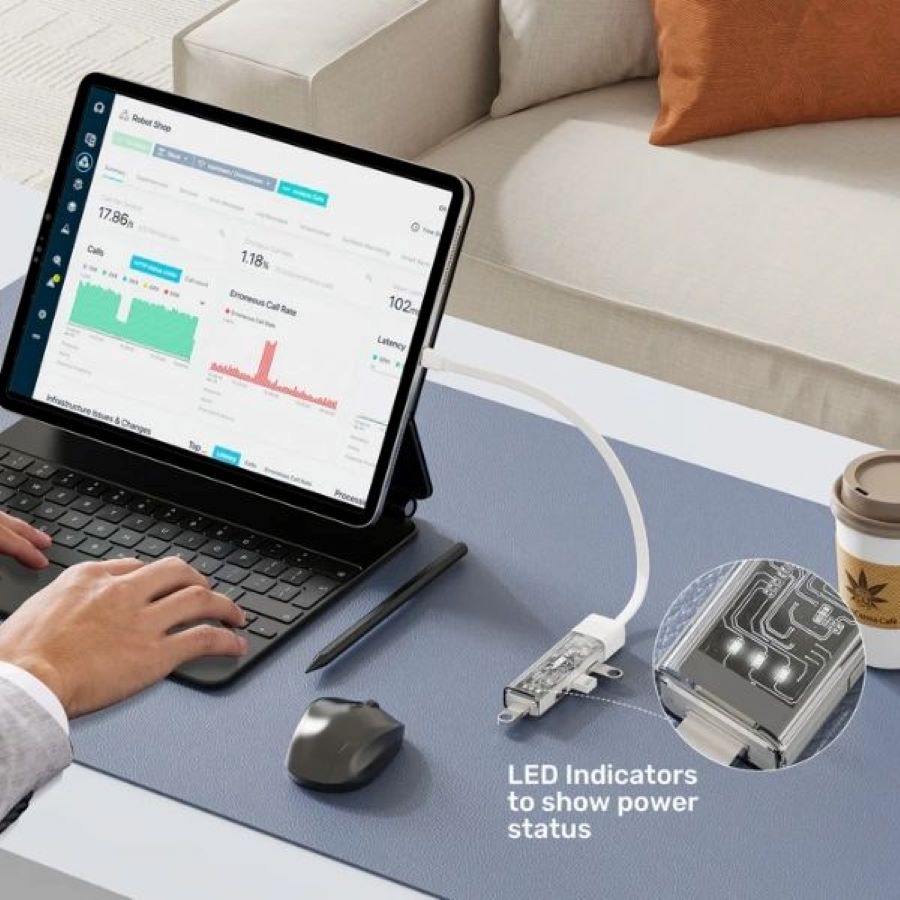 Hub chuyển Type-C sang 4 cổng USB 3.0 Unitek H1319A