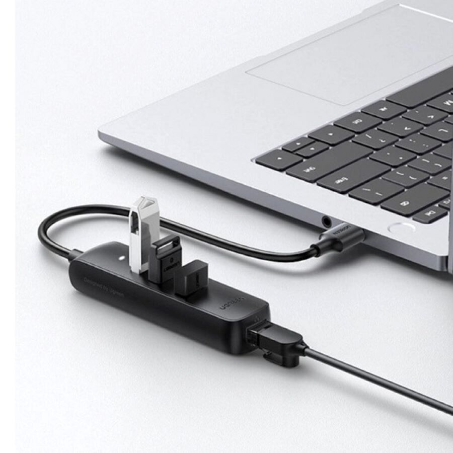 Hub USB 2.0 4 cổng hỗ trợ nguồn Type-C 5V-2A Ugreen 20984