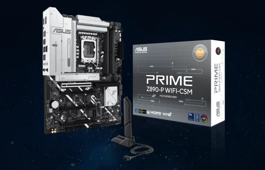 Mainboard ASUS PRIME Z890-P WIFI-CSM có khả năng lưu trữ rộng