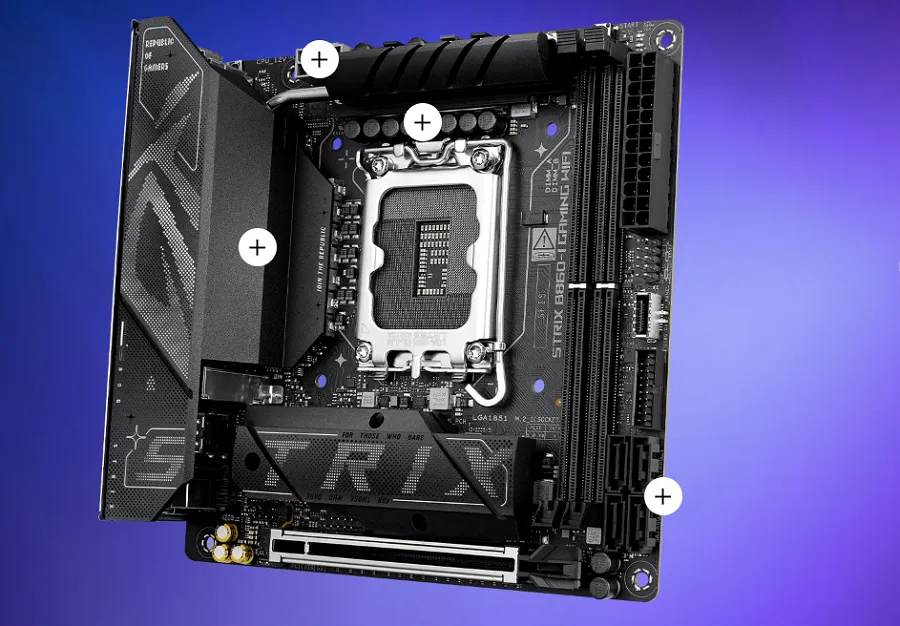 Mainboard Asus ROG STRIX B860-I GAMING WIFI sở hữu chuẩn kết nối không dây hiện đại
