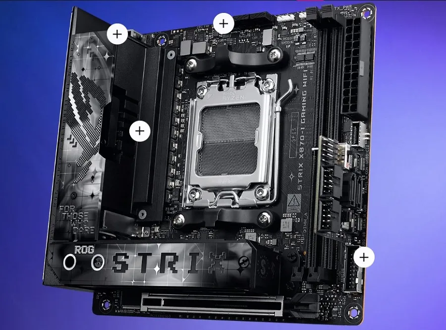 Mainboard ASUS ROG Strix X870-I Gaming Wifi sở hữu công nghệ không dây vượt trội