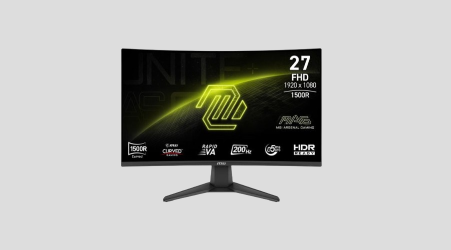 Kích thước 27 inch và thiết kế màn hình cong