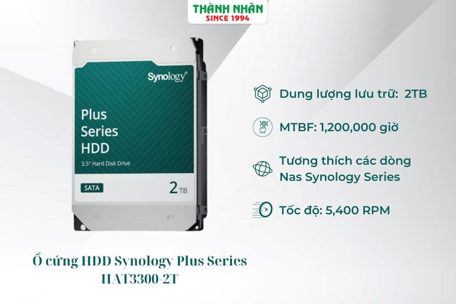 Ổ cứng HDD 2TB 3.5 inch Synology Plus Series HAT3300-2T