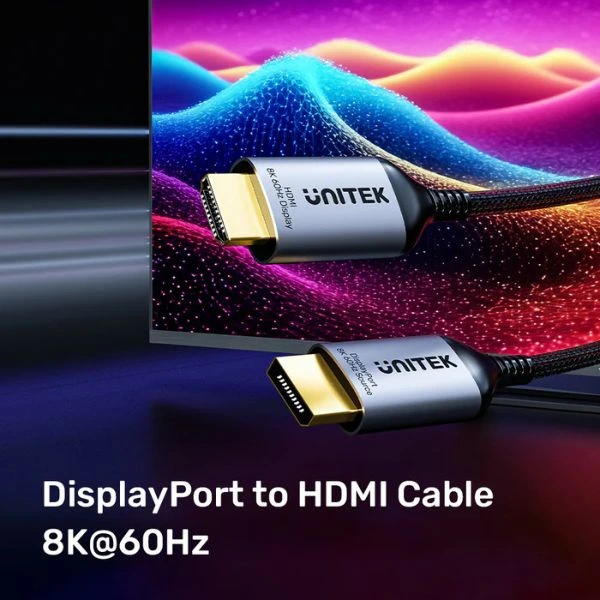 Cáp DisplayPort 1.4 sang HDMI 8K 1.8m UNITEK V1610A01