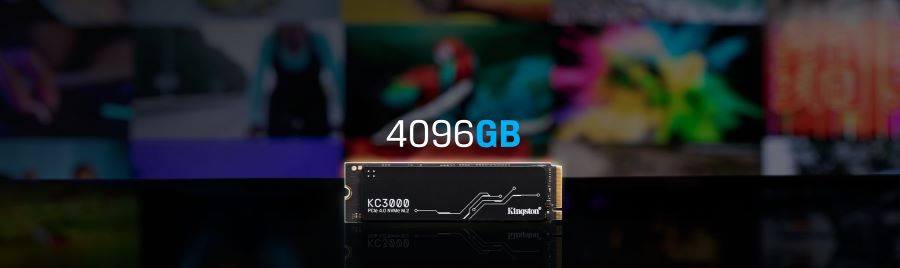 Ổ cứng SSD gắn trong Kingston 4096GB PCIe 4.0 SKC3000D