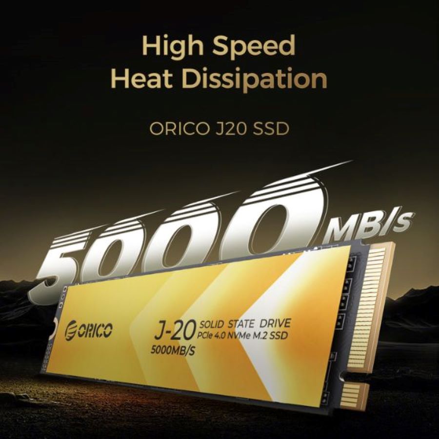Ổ cứng SSD gắn trong Orico PCIe Gen4x4 M2 NVMe J20 512GB