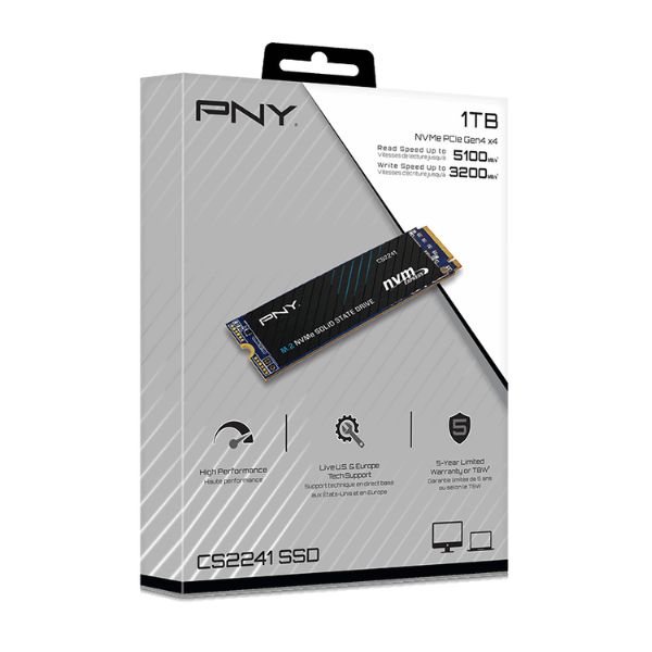 Ổ cứng SSD gắn trong NVMe M.2-2280 PCIe Gen4x4 PNY 4TB CS2241