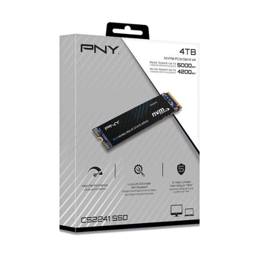 Ổ cứng SSD gắn trong NVMe M.2-2280 PCIe Gen4x4 PNY 4TB CS2241