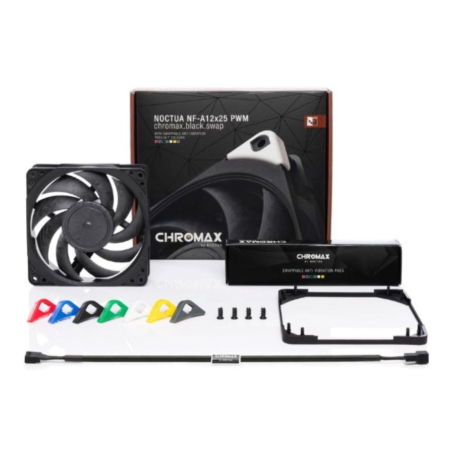 Fan Case Noctua Chromax Black Swap FANNT-NF-A12X25-PWM-CH-BK-S