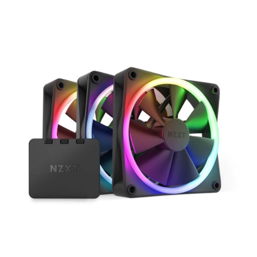 Bộ 3 Fan Case NZXT F120RGB Triple Black RF-R12TF-B1