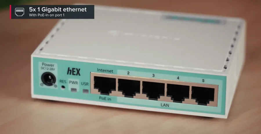 Router MikroTik E50UG (5 port/ 10/100/1000 Mbps)	
