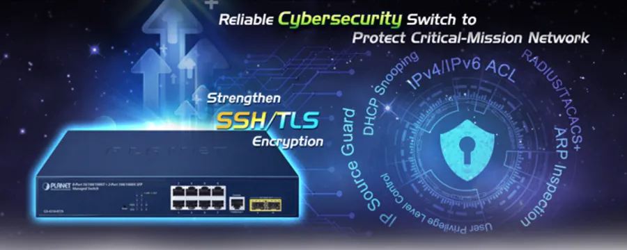 Switch Planet GS-4210-8T2S có tốc độ truyền tải vượt trội
