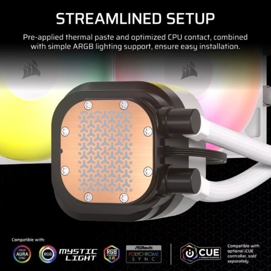 Tản nhiệt nước AIO 2 Fan Corsair NAUTILUS 240 ARGB