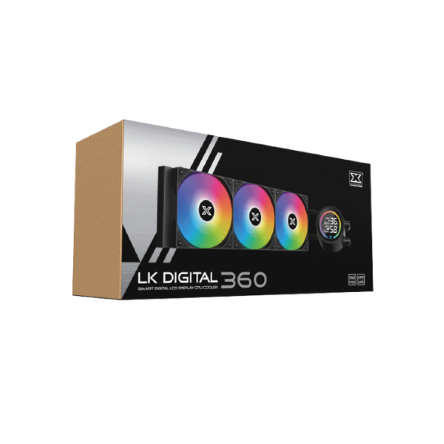 Tản nhiệt nước AIO CPU 3 Fan Xigmatek LK 360 DIGITAL Black