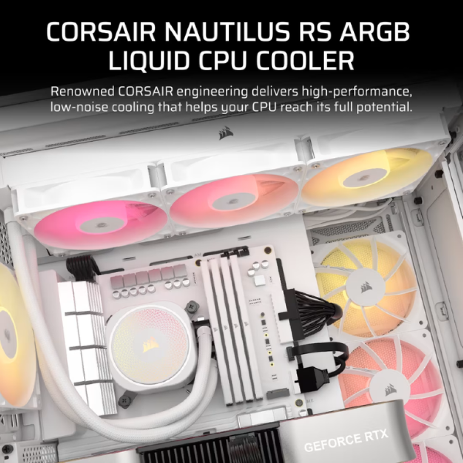Tản nhiệt nước CPU 3 Fan Corsair NAUTILUS 360 ARGB
