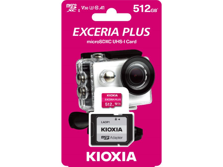 Thẻ nhớ MicroSD Kioxia Exceria Plus CL10 UHS-I U3 V30 512GB LMPL2M512GG2