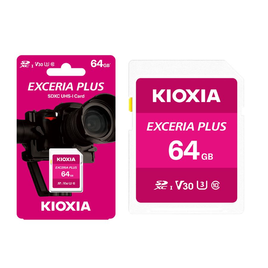 Thẻ nhớ MicroSD Kioxia Exceria Plus CL10 UHS-I U3 V30 64GB LMPL2M064GG2