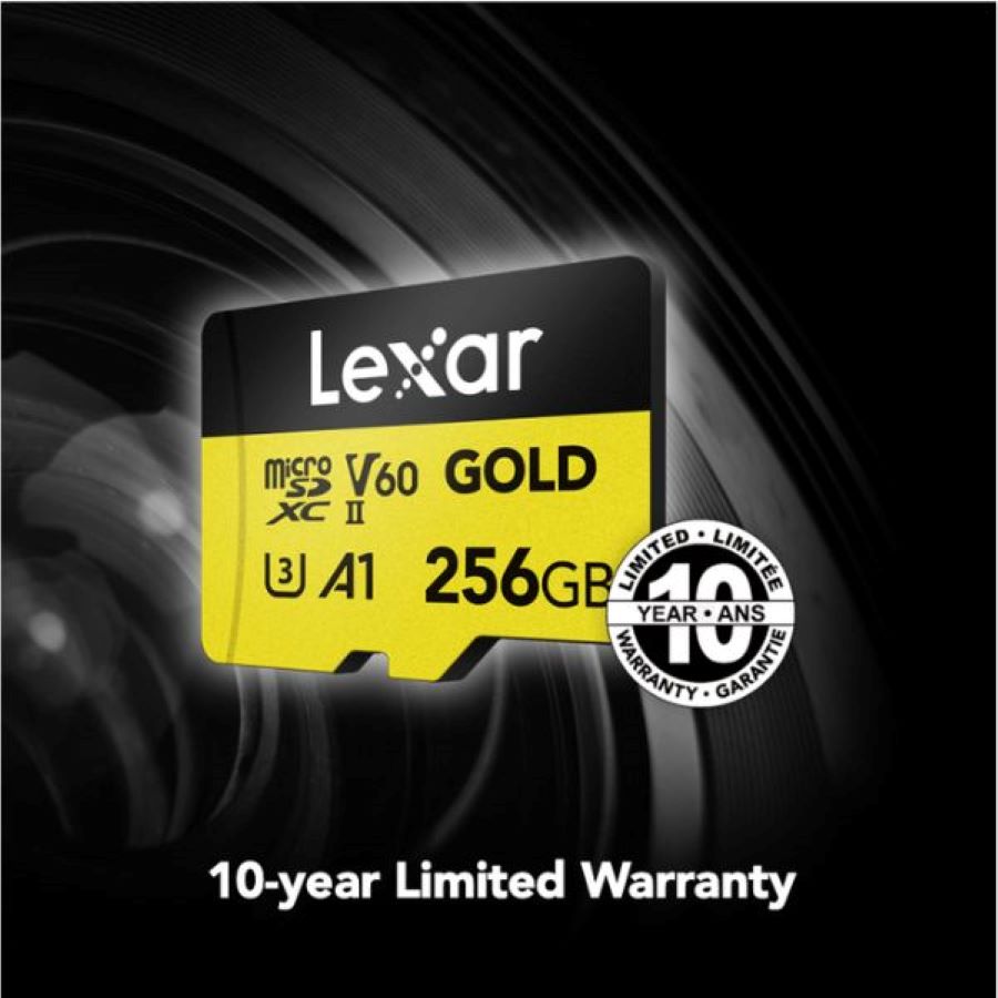 Thẻ nhớ MicroSDXC Lexar Professional GOLD 256GB UHS-II U3 V60 LMSGOLD256G-BNNNG