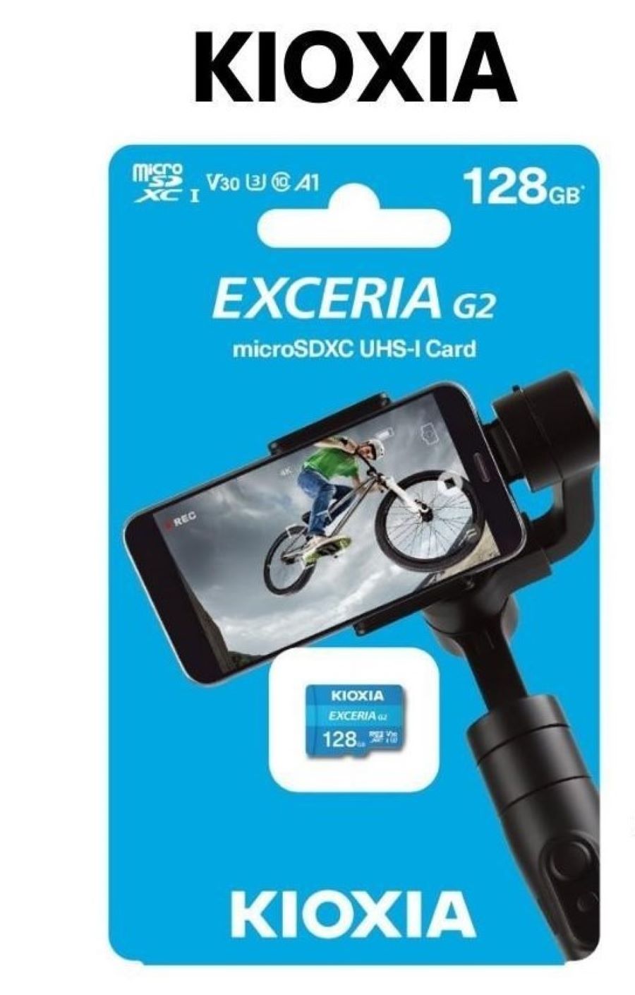 Thẻ nhớ SD Kioxia Exceria G2 CL10 UHS-I U3 V30 4K 128GB LNEX2L128GG4