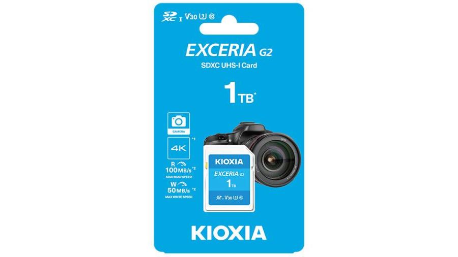 Thẻ nhớ SD Kioxia Exceria G2 CL10 UHS-I U3 V30 4K 1TB LNEX2L001TG4