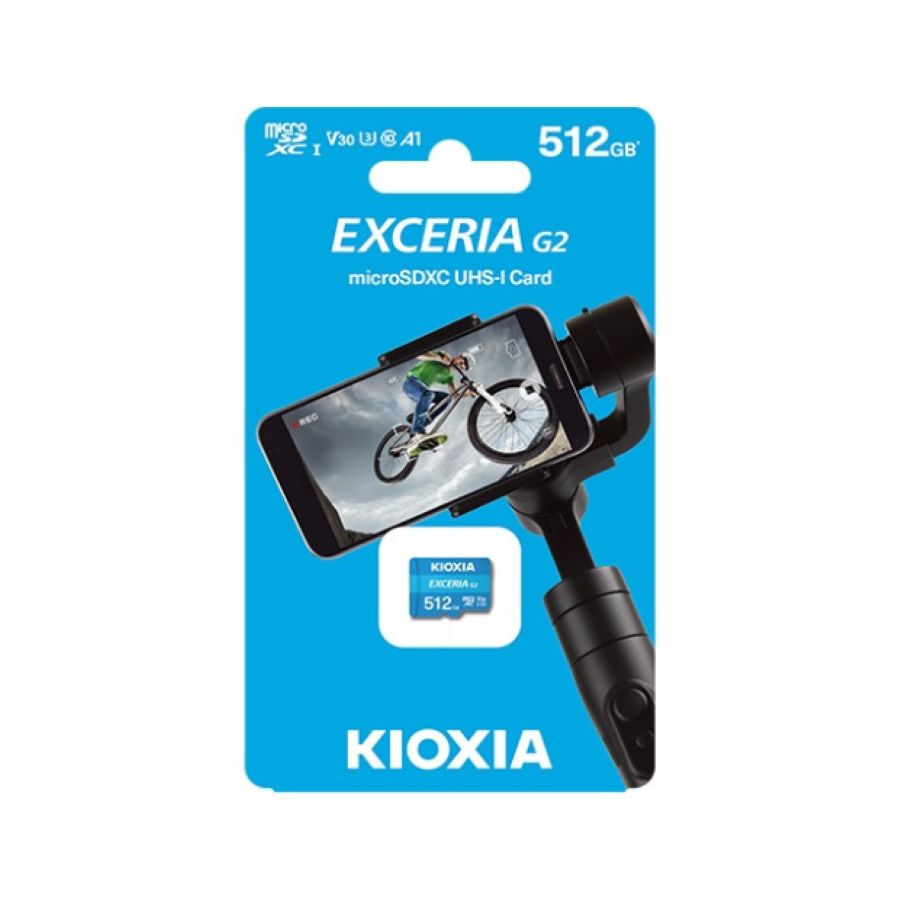 Thẻ nhớ SD Kioxia Exceria G2 CL10 UHS-I U3 V30 4K 512GB LNEX2L512GG4