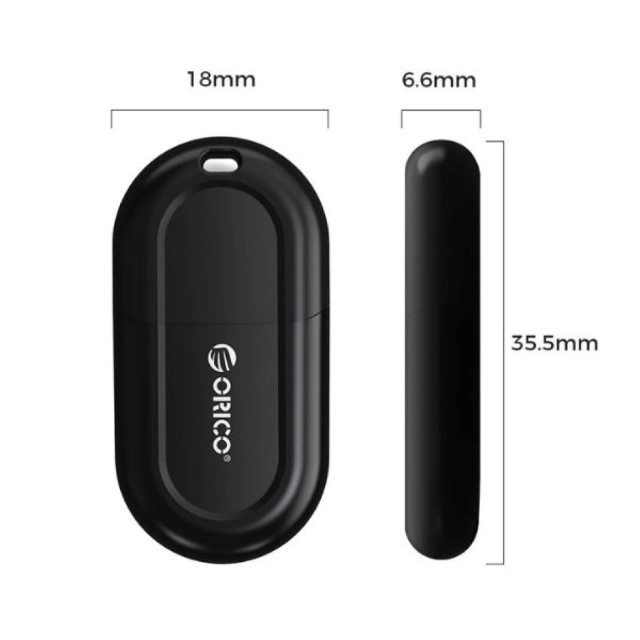 Thiết bị kết nối Bluetooth 5.3 qua USB Orico BTA-53-BK-BP
