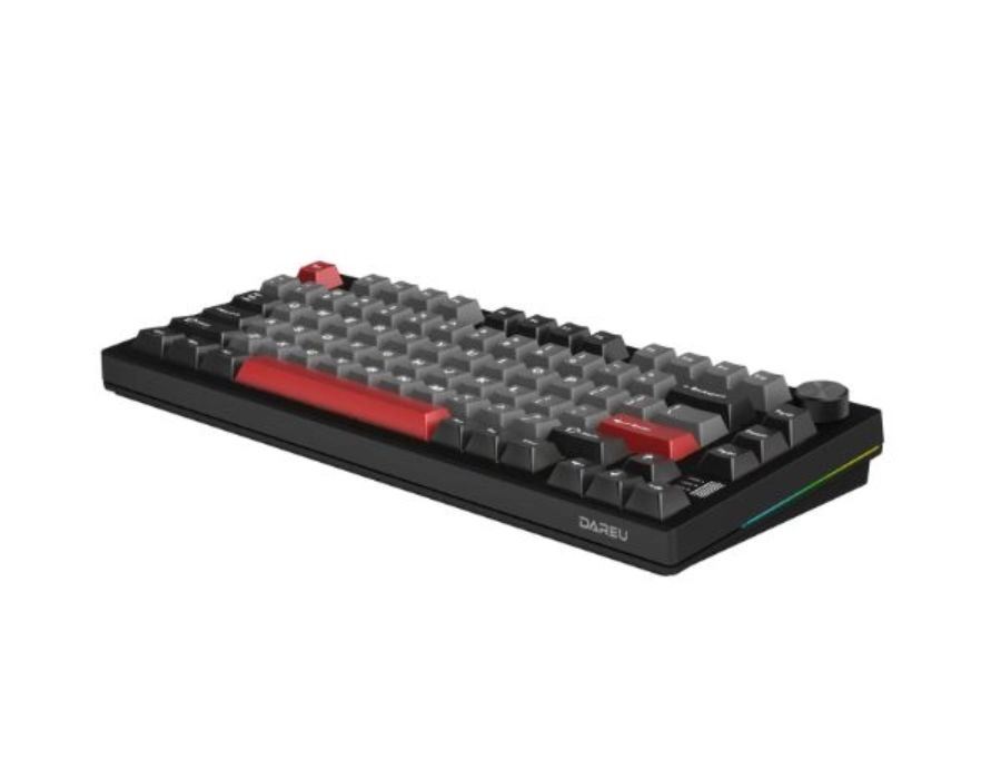 Bàn phím cơ Gaming Triple mode DareU EK75 PRO AL (Đen đỏ)