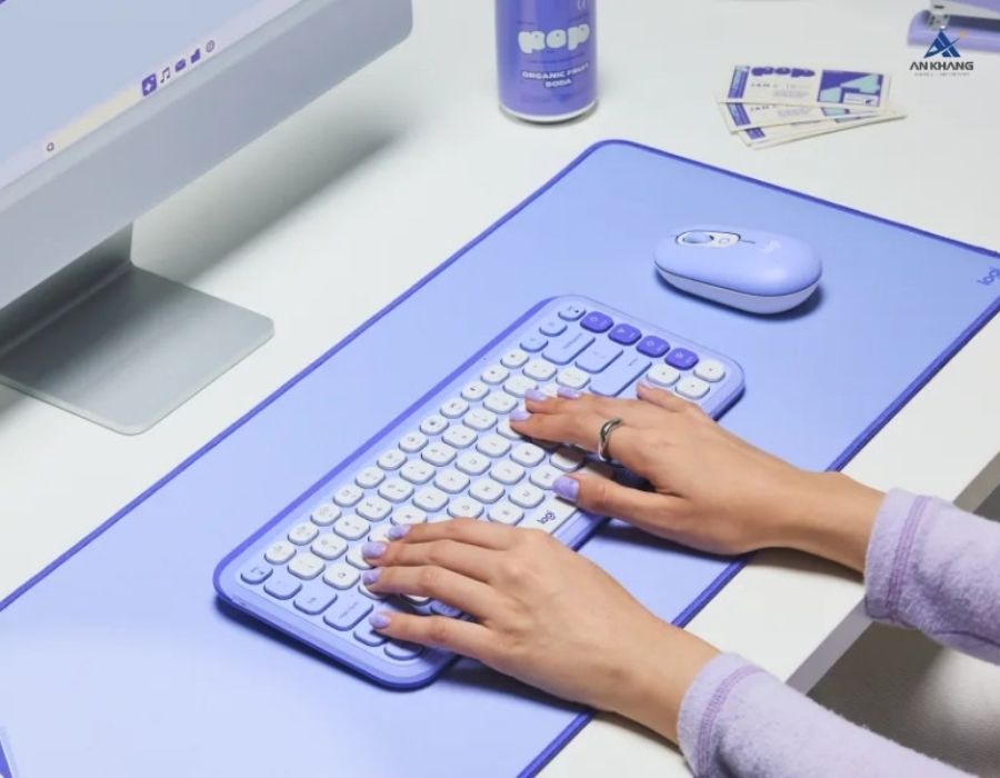 Logitech POP ICON KEYS màu tím (920-013086)