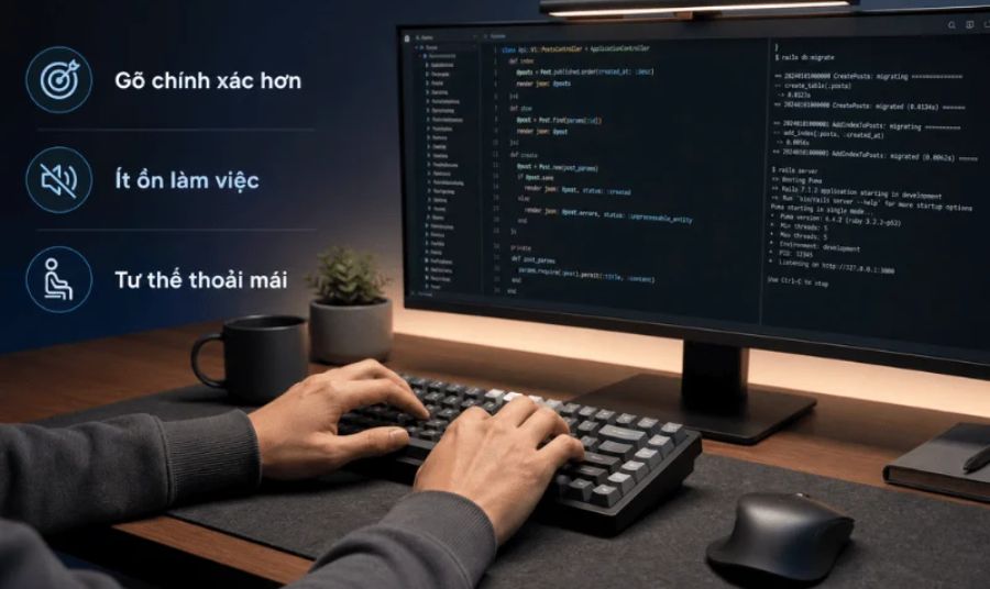 Bàn phím cho lập trình viên và người thường xuyên nhập liệu
