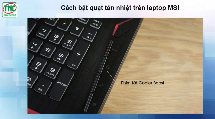cách bật quạt tản nhiệt laptop msi modern 15