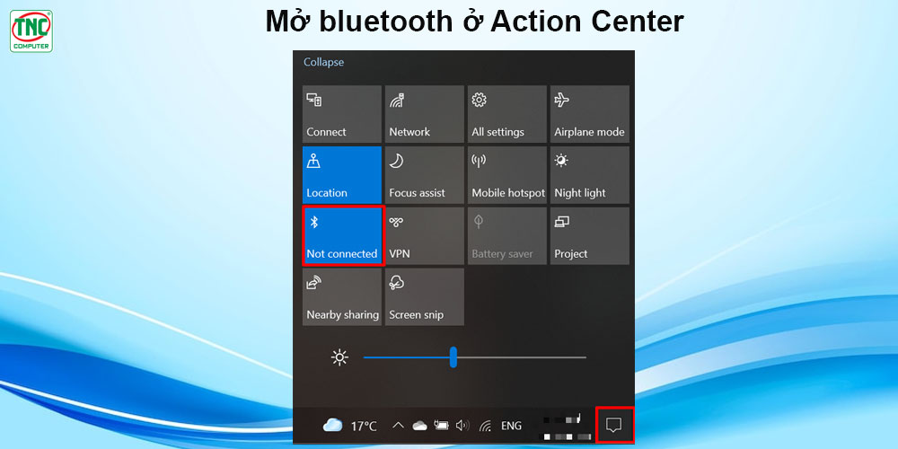 cách bật bluetooth trên máy tính win 10 pc