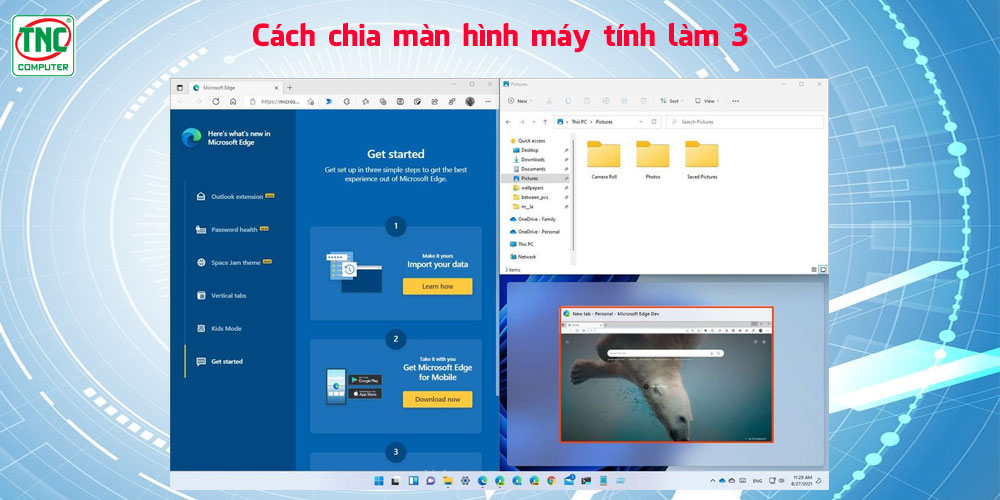 cách chia màn hình máy tính