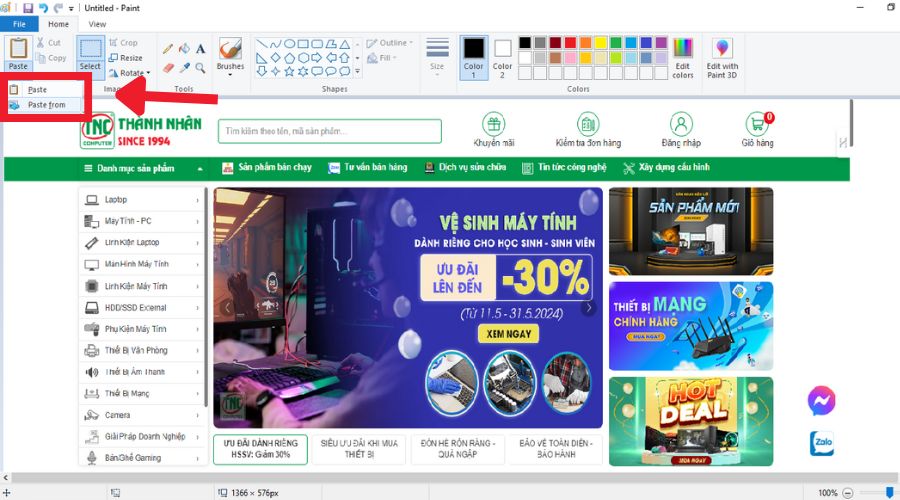 cách chụp màn hình laptop Asus