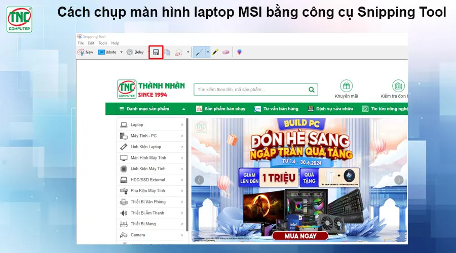 cách chụp màn hình msi